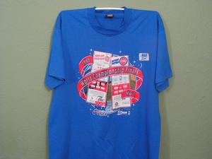 Image of DEADSTOCK 1990 NBA FINALS TICKETS T SHIRT PISTONS BLAZERS