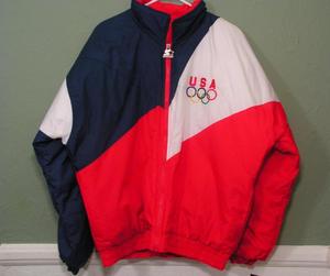 Image of DEADSTOCK VINTAGE 1980 COLORADO OLYMPICS STARTER WINTER BOMBER JACKET