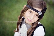 Image of New Color Black Noir Vintage Feather Headband
