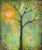 Image of Original Canvas Painting 20X24 Hello Sunshine