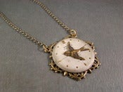 Image of Time Flies Necklace - Antique Brass