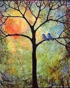 Image of Tree Print Large 11X14 Sunshine