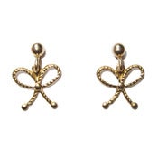 Image of Rope Bow Earrings
