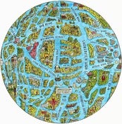 Image of The Map of Shoreditch as the Globe (Limited Edition Print)