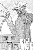 Image of FREDDY - A NIGHTMARE ON ELM STREET 3 - BLACK/WHITE VERSION