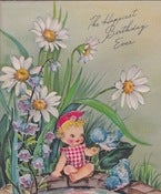 Image of Vintage Greeting Card - happiest Birthday Ever - 1947
