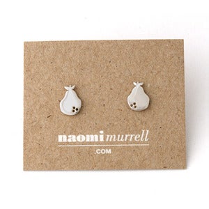 Image of Pear Studs | Silver {10% OFF + FREE SHIPPING}