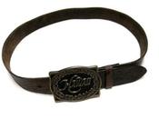 Image of Tooled Leather Hawaii Buckle Belt