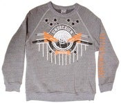 Image of UNDRCRWN "MY TROOP" CREW | GREY HEATHER / ORANGE
