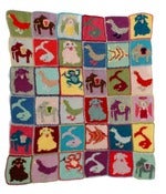 Image of Handknitted cashmere blanket
