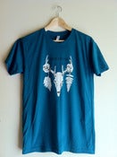 Image of Men's Tee with Skull Design - Tri-Evergreen