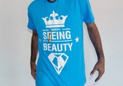 Image of SEEING BEAUTY Neon Heather Lake Blue, 50/50