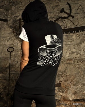 Image of MIR559 THE KOT CONNECTION Unisex Sleeveless Hoodie