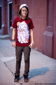 Image of Yeti Vs Cocoa - Cranberry Tee 