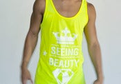 Image of SEEING BEAUTY Neon Tennis Yellow Tank 50/50