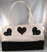 Image of Couer Canvas Tote - Black