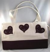 Image of Coeur Canvas Tote - Burgundy