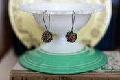 Image of Bird Nest Earrings-Oranges