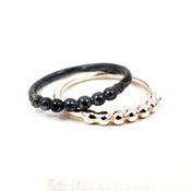 Image of Knotted Sterling Silver Stacking Ring Set