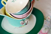 Image of Bird Nest Earrings-Red