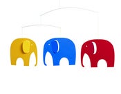 Image of Mobile "elephant party"