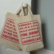 Image of Penny Sweets shopper tote bag - raspberry