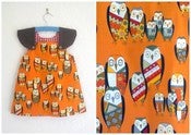 Image of orange owls dress
