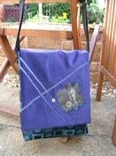Image of B86 Retro Design Weave, Purple Velvet Messenger SOLD!