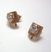Image of Fatcap Lux CZ Rose Gold Studs