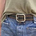Image of Four Line Stitch Leather Belt