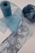Image of indigo silk organza diffusion 