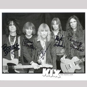 Image of KIX 8x10 Autographed Promo