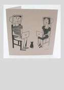 Image of Computer Head Greetings Card