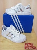 Image of Adidas - Superstar Lite J Bling - White/Metallic Silver/White