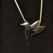 Image of Black Hummingbird Necklace