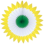 Image of 18" Green, White and Yellow Fanburst