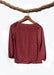 Image of Wavy Print Twist-front Blouse - Red/Navy