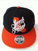 Image of Born & Raised State hat - Blk w/ org (7 ONLY)