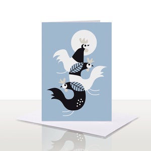 Image of Pecking Order Note Card