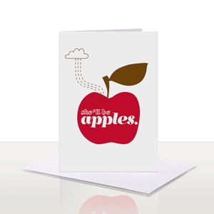 Image of She'll Be Apples Note Card | 75% OFF