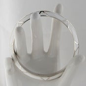 Image of Multi Facets Bangle - White