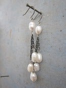 Image of Triple Tiered Pearl Earring
