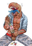 Image of Original Big Mouth illustration from Hot Buttons