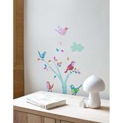 Image of "Stickers oiseaux" rose d'Abigail Brown
