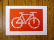 Image of Bike Topography - Limited Edition Screenprint