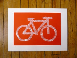 Image of Bike Topography - Limited Edition Screenprint