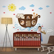 Image of Noahs Ark Wall Decal Decor Sticker DD1061 Childrens Kids Nursery Bedroom