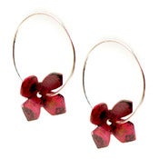 Image of Sakura Earrings in Silver and Copper