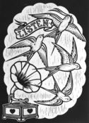 Image of Listen - Lino Print