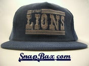 Image of VINTAGE DETROIT LIONS CORDUROY DP SNAPBACK CAP
